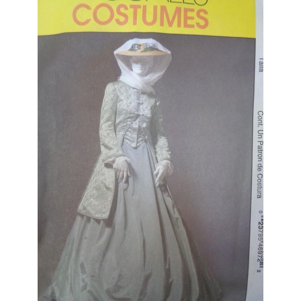 McCall's Sewing Pattern M4697 Misses' Costumes Civil War Coat Skirt Shawl 14-20